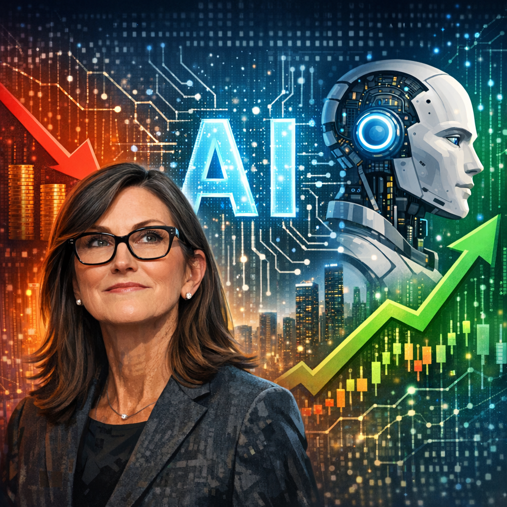 Cathie Wood Adjusts AI Portfolio: Reduces Stake in Surging Stock, Increases Investment in Two AI Giants